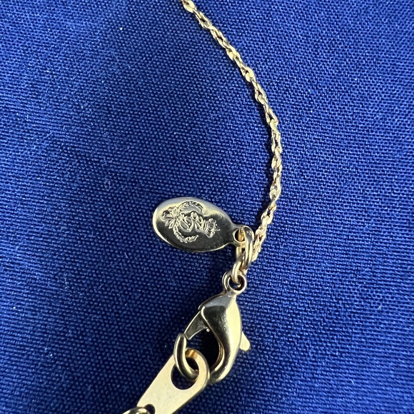 Premier Design Faux Pearl Station Necklace Gold Elegant Classic Sophisticated - Picture 2 of 3